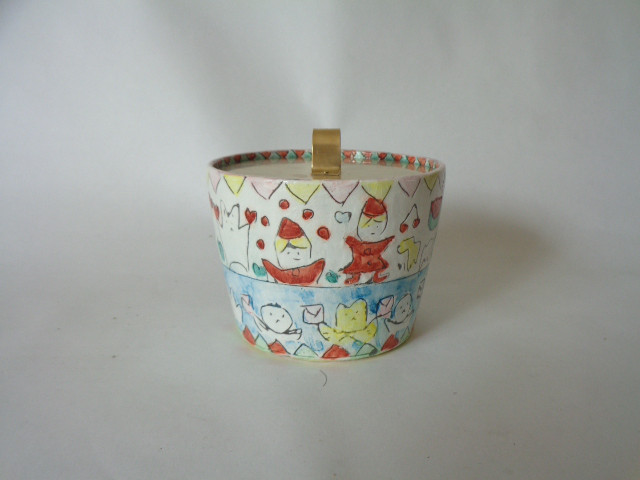 上絵シュガーポット⑤