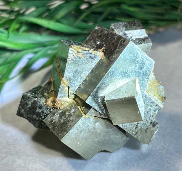天然石 パイライト クオーツ 1 結晶 原石 ハンドメイド 素材