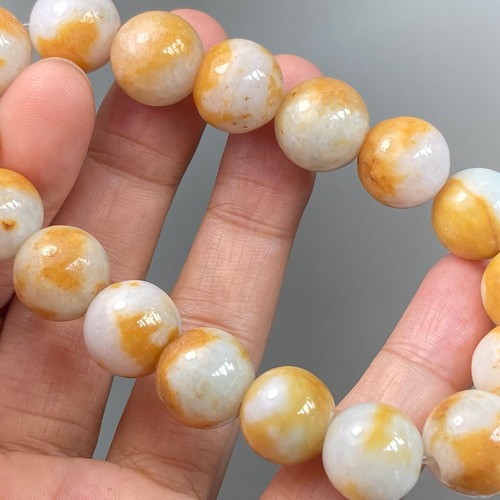 処分！天然翡翠洒金バングル上品