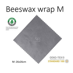 オーガニック蜜蝋ラップ・ミツロウラップ　Mサイズ（26x26㎝）Organic Beeswax Wrap  (M)　 3枚目の画像