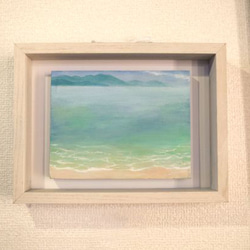 【絵画 油彩】『印象-向島から望む因島-』2Lサイズ 額入り 1枚目の画像
