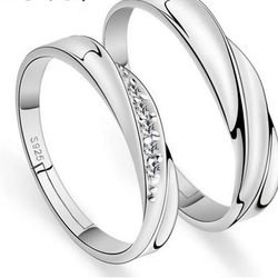 ペアリング　結婚指輪　クリスマス　誕生日　記念日　プレゼント　シンプル シルバー シンプル　シルバー925  ビジュー 15枚目の画像