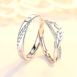 ペアリング　結婚指輪　クリスマス　誕生日　記念日　プレゼント　シンプル シルバー シンプル　シルバー925  ビジュー 1枚目の画像