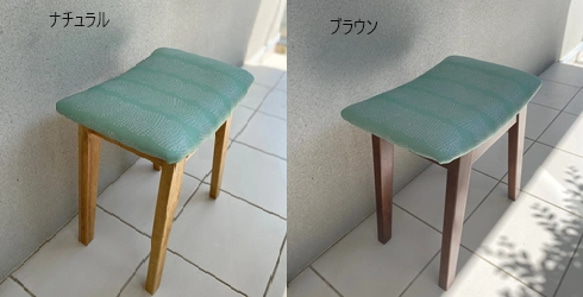 スツール　北欧風　木製　来客用チェア　『ロープグリーン×ピンク』 7枚目の画像