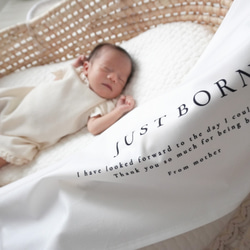 T025 【 JUST BORN tapestry 】 ニューボーン 新生児 誕生祝い タペストリー 誕生日 スタジオ 11枚目の画像