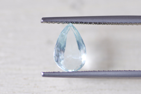 アクアマリン＊ペアシェイプ・カット＊1.30ct＊8.8×6.0mm＊BEA-006 5枚目の画像