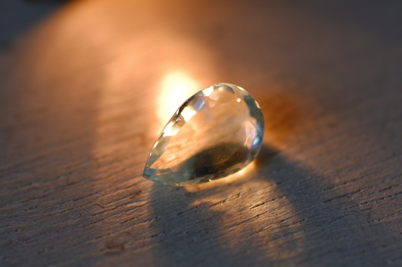 アクアマリン＊ペアシェイプ・カット＊1.30ct＊8.8×6.0mm＊BEA-006 4枚目の画像