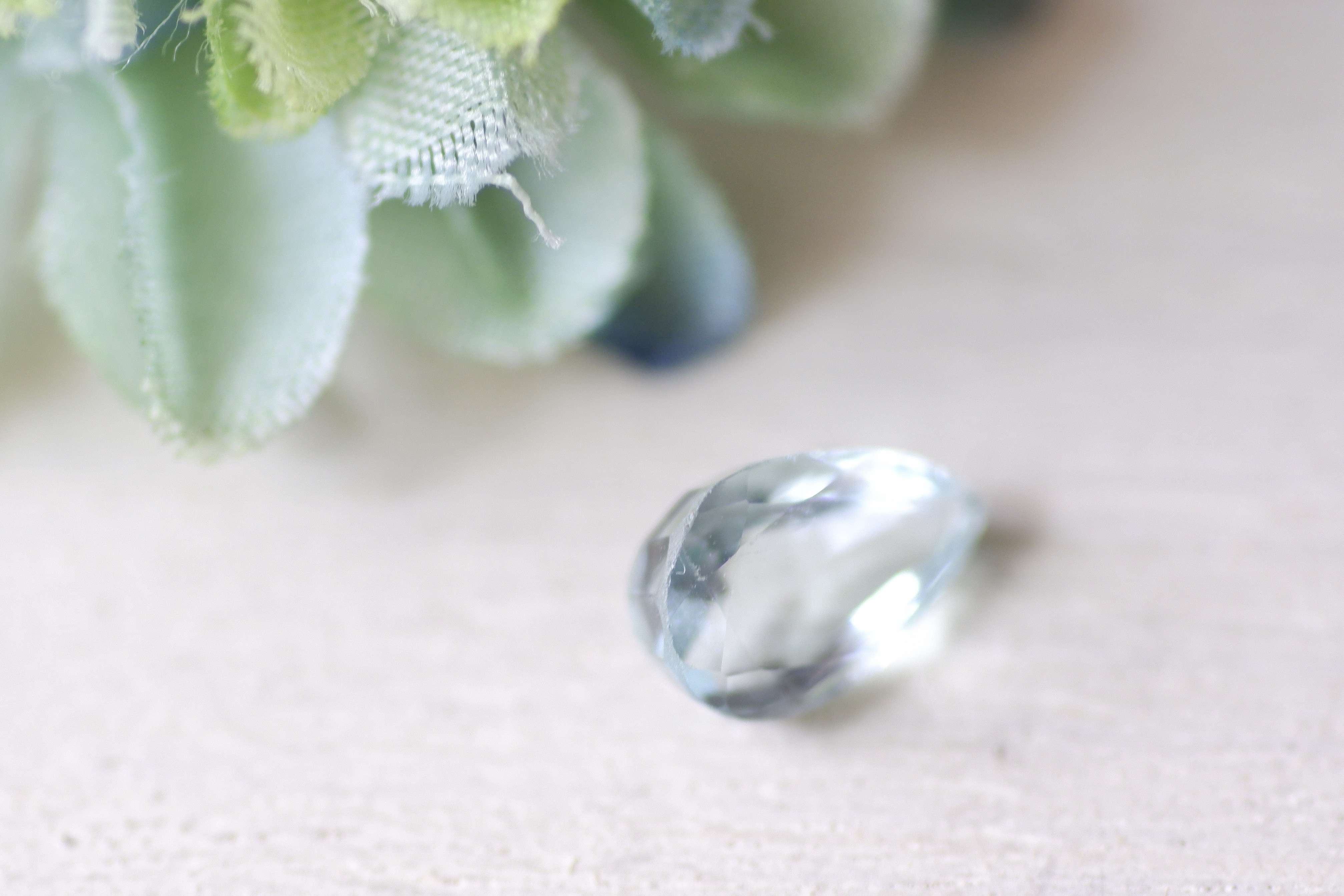 アクアマリン＊ペアシェイプ・カット＊1.30ct＊8.8×6.0mm＊BEA-006