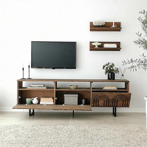 テレビ台 アジアンティーク テレビボード150㎝ アーチ型デザイン