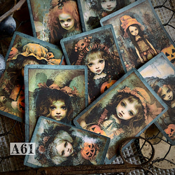 コラージュ素材 コラージュペーパー ジャンクジャーナル素材 ハロウィン コラージュ 素材 シール ハロウィン お化け カボチャ 女の子