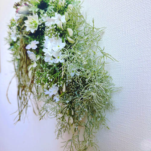 壁掛け　アーティフィシャルフラワー　造花 アーティシャルフラワー #ウォールフラワー 壁掛け 置型OK | atelier春