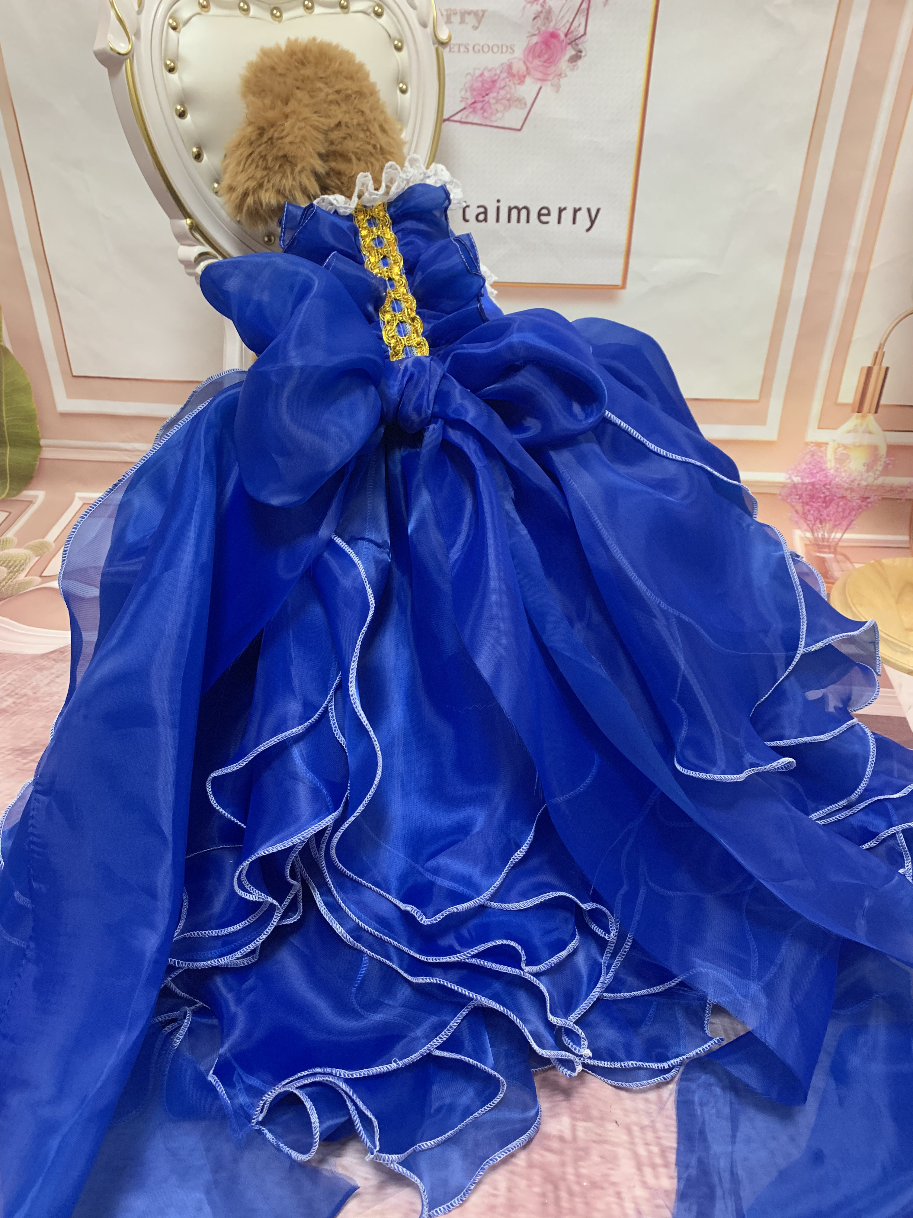 ヴィンテージドレス、ネコちゃんベスト２点おまとめです 犬猫うさちゃん 大切な日にはスペシャルなドレスを♡ 人気カラー