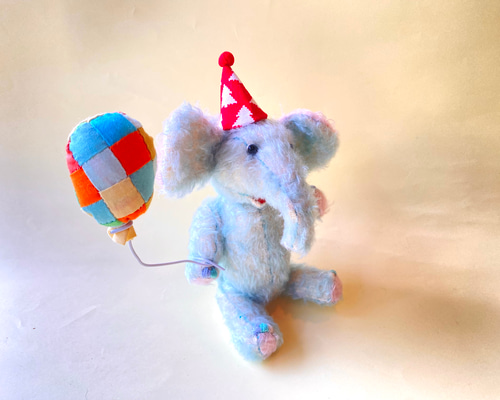 ゾウのぬいぐるみ22cm(座高17cn) ぬいぐるみ kmariko 通販 16427166