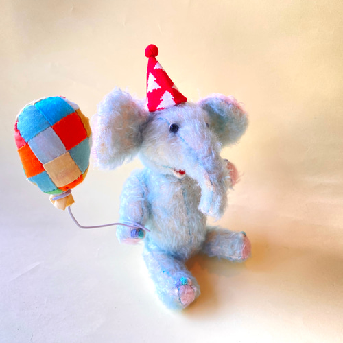 ゾウのぬいぐるみ22cm(座高17cn) ぬいぐるみ kmariko 通販 16427166