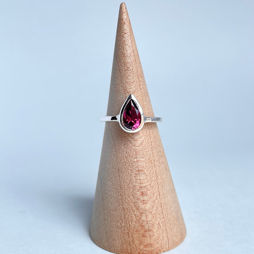 ロードライトガーネットリング サイズ約5号（ピンキーサイズ
