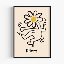 ◇241◇キースヘリング インテリア アートポスター A4サイズ 絵画 北欧