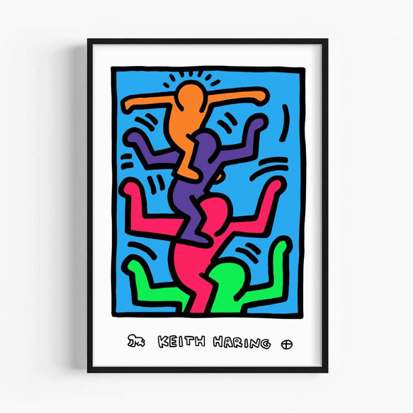 キースヘリング ポスター 絵画