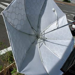 ミナペルホネンハンドメイドUVカット折り畳み日傘収納袋付き 2枚目の画像