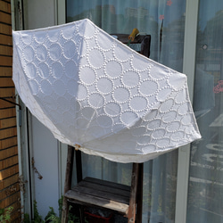 ミナペルホネンハンドメイドUVカット折り畳み日傘収納袋付き 1枚目の画像