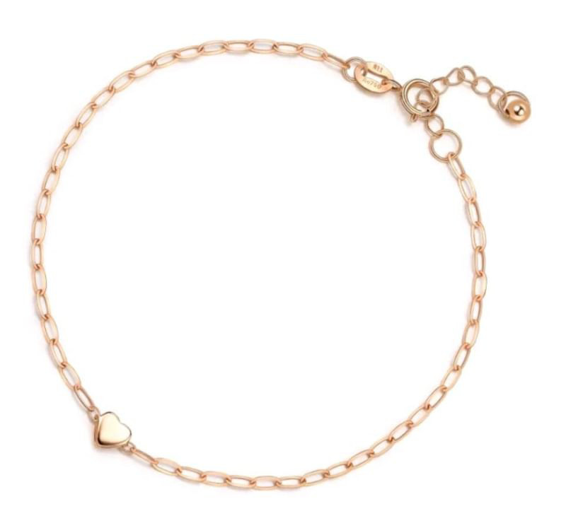 ***Relax Nicole Shop*** 18K ゴールド ハート ブレスレット