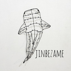 トイレなマンタ エイ ワイヤーアート トイレサイン 平面 壁掛け【受注