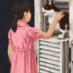 猫と百葉箱／ジクレー版画 9枚目の画像