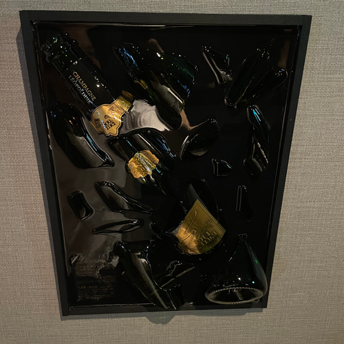 シャンパンボトル クラッシュ アート レジン・樹脂