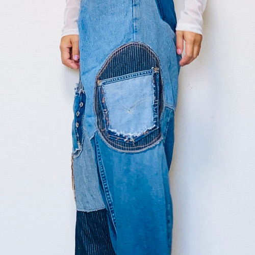 ヴィンテージ W29 リーバイス 505 パッチワーク デニムパンツ パッチワークデニム リーバイス505 ロングパンツ Concept store