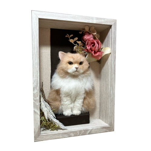 羊毛フェルト 猫 リアル オーダーメイド 展示作品 オーダー 羊毛