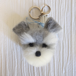 【まめちゃん】シュナウザーキーホルダー他 まめちゃん】シュナウザーキーホルダー他 犬 シュナウザー