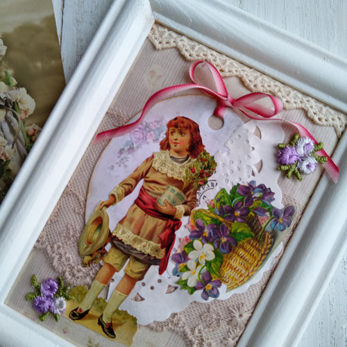 コラージュ作品ミニフレーム