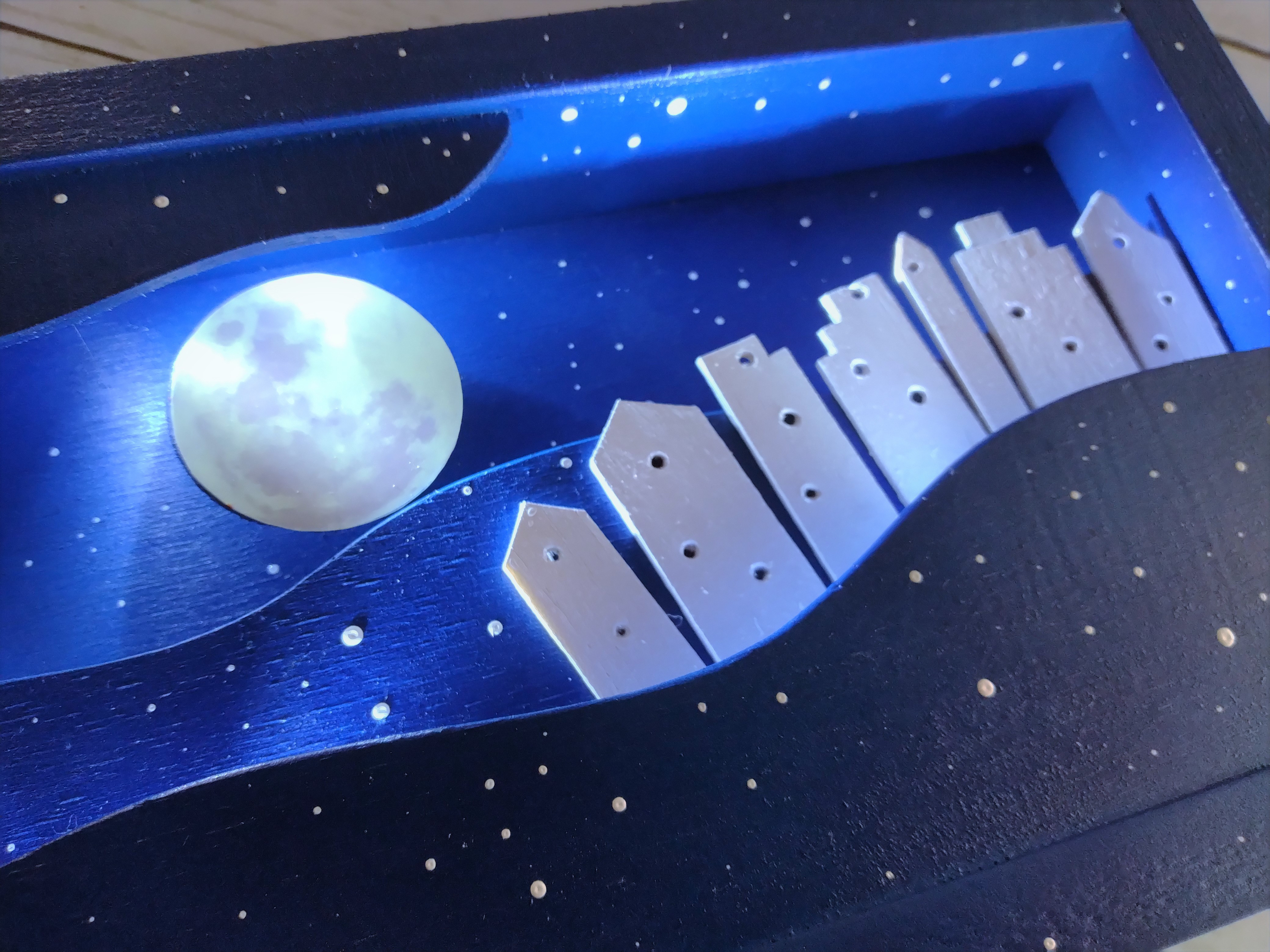 暗いところで満月が光ります(蓄光)～COO-COO