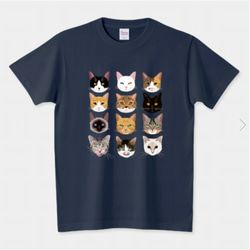 ねこねこ猫 Tシャツ【男女兼用タイプ＋レディースタイプ】 2枚目の画像