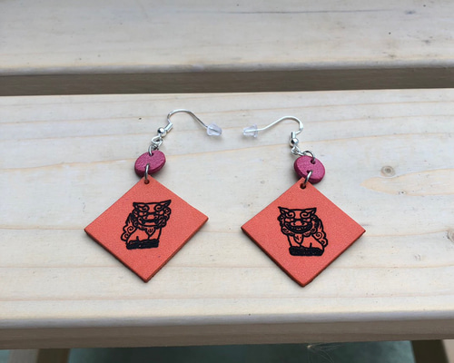 シーサーピアス（オレンジ） シーサーピアス（オレンジ）
