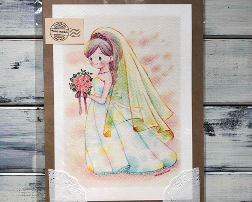 イラスト ポスター ウェルカムボードなど Bridal ポスターno.315 ウェルカムボード TONTENKAN＊トンテンカン