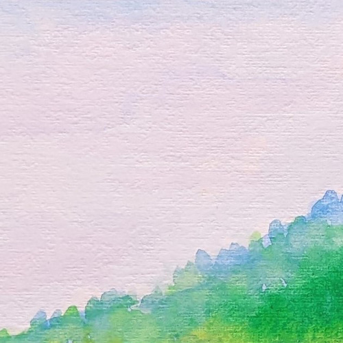 鏡映の湖 水彩画原画 (SM) 絵画 yko 通販 16428964｜Creema
