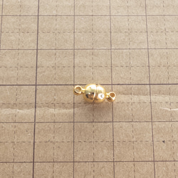 ＊2組入り＊ マグネットスクラプ 金色 11x5mm オーバル 真鍮 ペンダントやブレスレット、アンクレット tm005 5枚目の画像