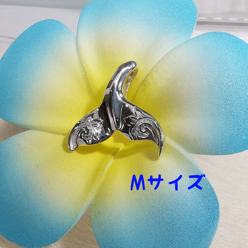ハワイアンジュエリー ホエールテール 天然石 スイスブルー