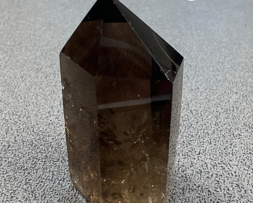 レインボー入り スモーキークォーツ 38mm ポイント tg690 天然石 pinky