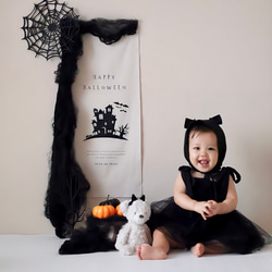 【全2種】ハロウィンタペストリー　Halloween tapestry シンプル 3枚目の画像