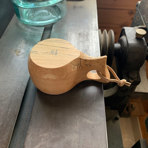 ウォールナット材ククサ 木のマグカップ ククサ KUKSA 26 ウォールナット材 キャンプ