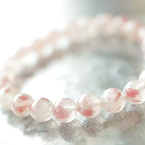 ☆プレミアムブレス☆希少：アメリカ産☆…☆ロードナイトシリカ：8ミリ