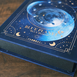 魔法の本のようなブックボックス 青の惑星 "BLUE PLANET" / 小物入れ 6枚目の画像