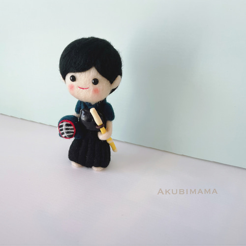 受注製作】SNSやアイコンにもおすすめ☆手のひらサイズの剣道が好きな