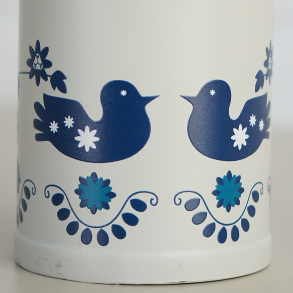 ステンレス水筒 マジャール 400ml ワンプッシュ ステンレスボトル  167006  保温 保冷 鳥 花 東欧 5枚目の画像