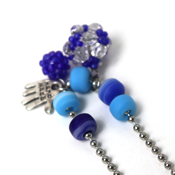 ◇ キット 花編みビーズボールのキーチェーン ビーズキット アクセサリー制作キット ハンドメイド てづくり 大人 4枚目の画像