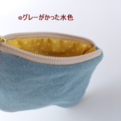 ねこ*小さくてかわいいポーチ ミニポーチ 小さい 小物入れ 飴入れ イヤホン入れ 常備小物入れ*帆布 赤青緑紫黄桃 14枚目の画像