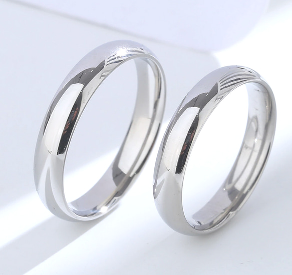ペアリング　結婚指輪　クリスマス　誕生日　記念日　プレゼント　シンプル　シルバー925  つけっぱなし　フリーサイズ 8枚目の画像