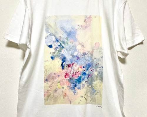 lautashi 水彩画 Tシャツ ba2e151df34a474a48598265dc4809