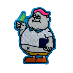 刺繍ワッペン　FAT BOY【POPSICLE ブルー】 1枚目の画像